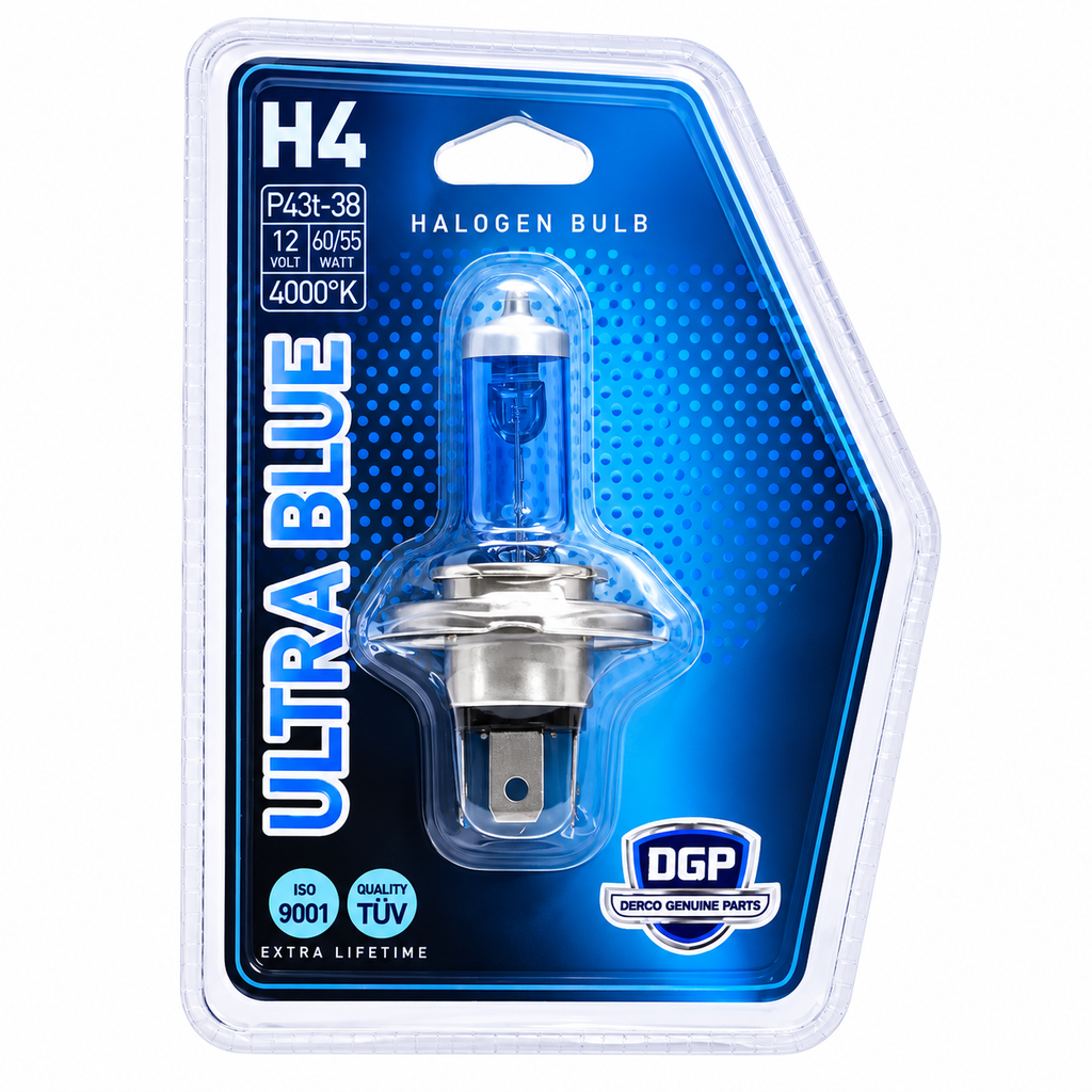 [H4 BLUE] BOMBILLO DGP ULTRA BLUE TIPO H4 12V 60/55W